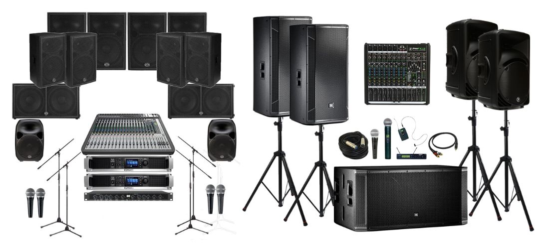 Sound system on rent in Delhi, Gurgaon, Noida for live band Performance