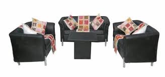 Black Leather Sofa