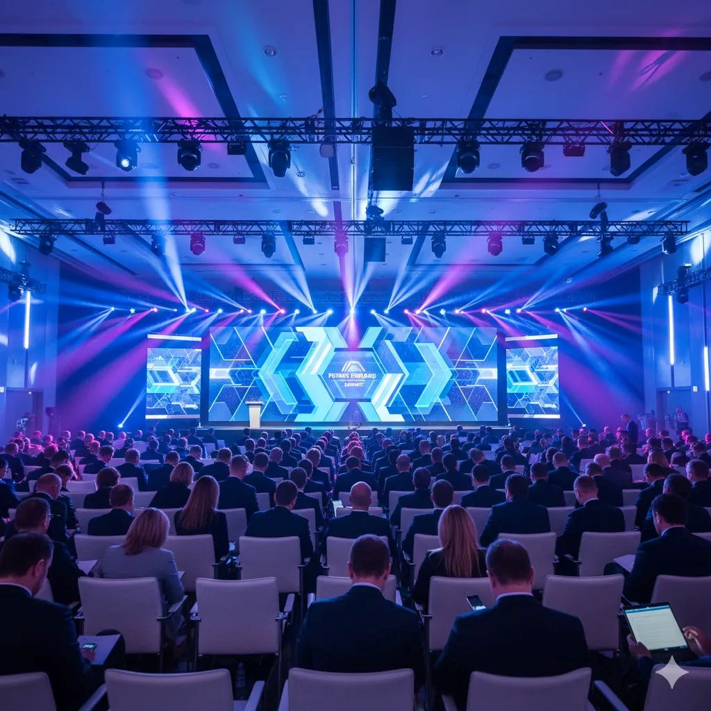 Corporate Event Production Services for AV Setup, Stage Design, Sound and Lighting Solutions