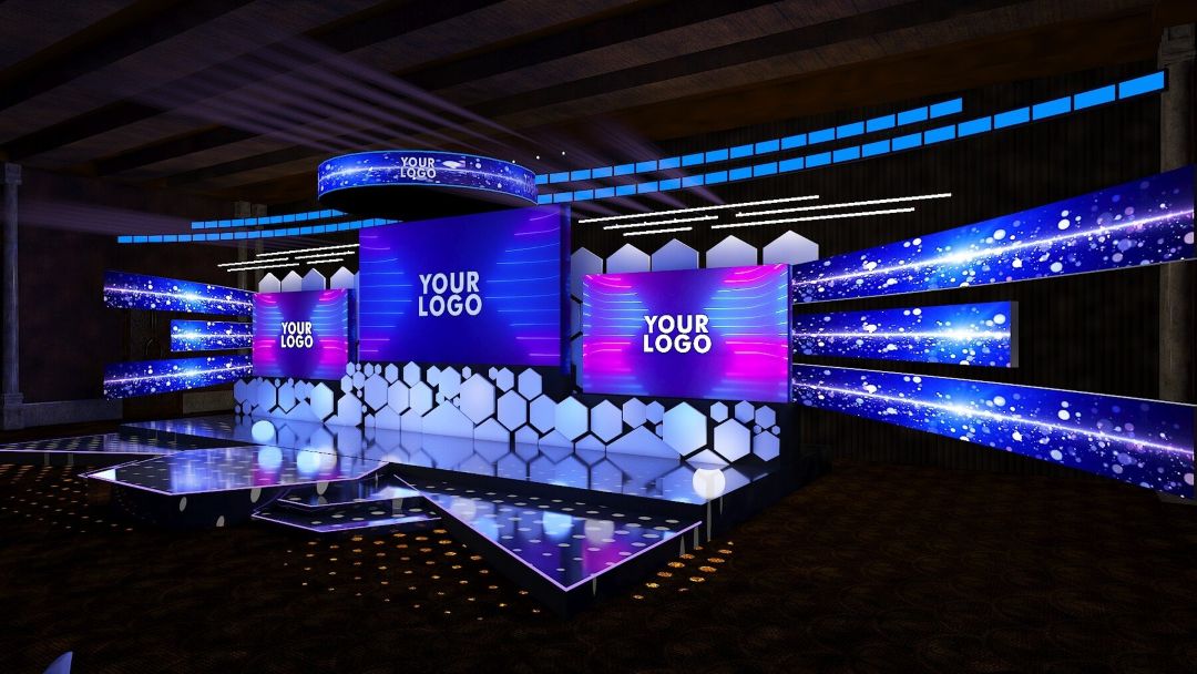 Customized Stage Branding for Corporate Events & Trade Shows