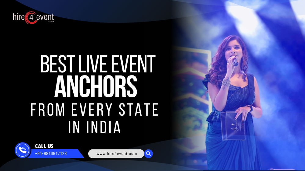 Top Live Event Anchors from States of India for Corporate Events